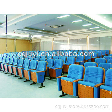 Wooden Comfortable Auditorium/theater/cinema universidade lugares sentados folding arm chair furniture JY-603